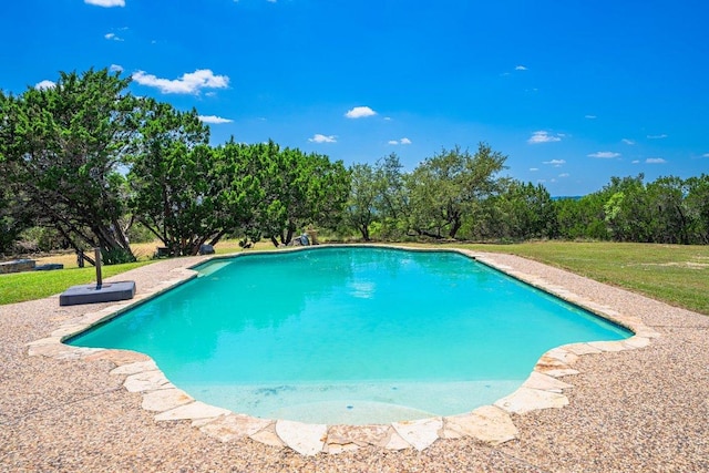 106 Mesquite Trl, Boerne, TX 78006 - swimming pool featuring a lawn