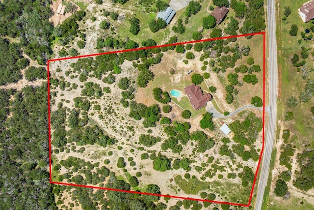 106 Mesquite Trl, Boerne, TX 78006 - aerial overview of property's location with property parcel outlined