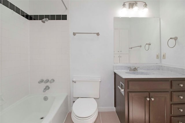 611 E 45th St Unit 8, Austin, TX 78751 - bathroom featuring vanity, bathing tub / shower combination, and tile patterned flooring