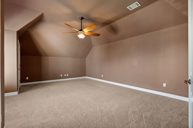 7204 Covered Bridge Dr, Austin, TX 78736 - bonus room with carpet, a ceiling fan, and lofted ceiling