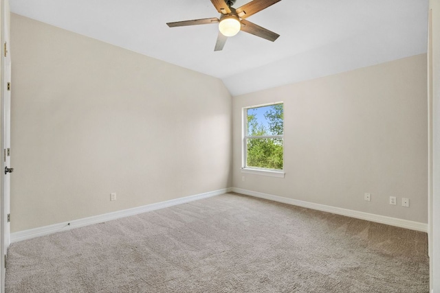 7204 Covered Bridge Dr, Austin, TX 78736 - carpeted spare room with a ceiling fan and lofted ceiling