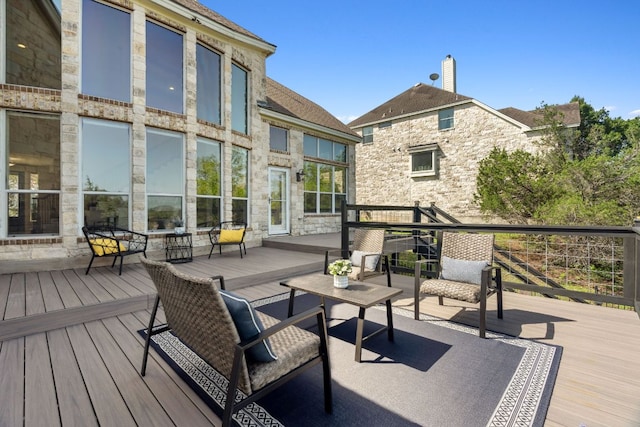 7204 Covered Bridge Dr, Austin, TX 78736 - view of wooden terrace