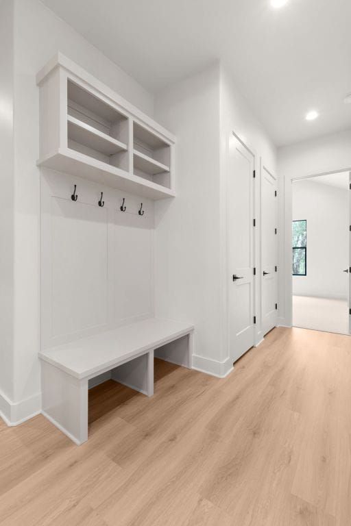209 Burnet Oaks Dr, Burnet, TX 78611 - mudroom featuring light wood-type flooring and recessed lighting