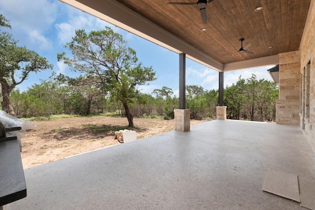209 Burnet Oaks Dr, Burnet, TX 78611 - view of patio / terrace with a ceiling fan