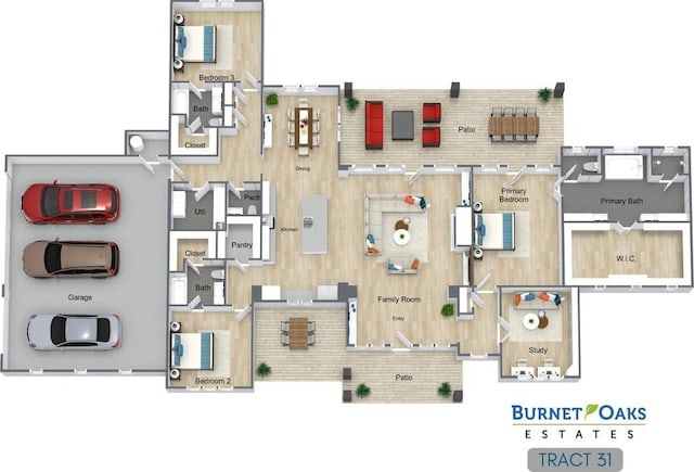 209 Burnet Oaks Dr, Burnet, TX 78611 - view of room layout