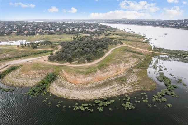 18924 Peckham Dr, Point Venture, TX 78645 - aerial overview of property's location featuring a nearby body of water