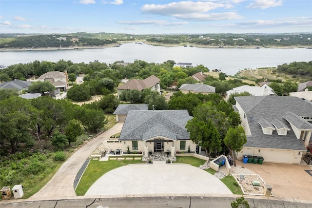 18924 Peckham Dr, Point Venture, TX 78645 - aerial perspective of suburban area with a nearby body of water