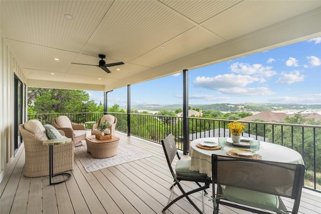 18924 Peckham Dr, Point Venture, TX 78645 - deck with ceiling fan