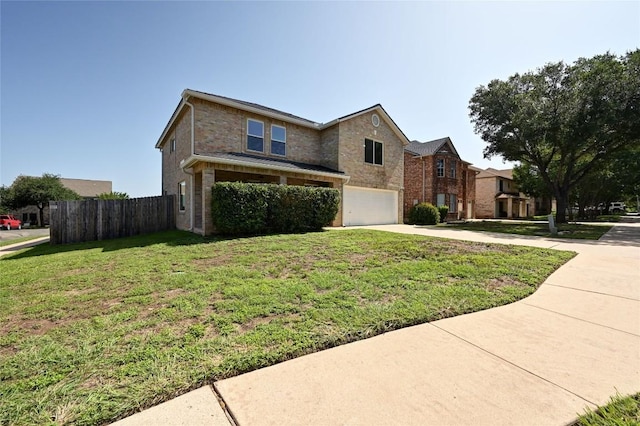 2512 Regal Park Ln, Austin, TX 78748 - view of front of property with driveway, a garage, and brick siding