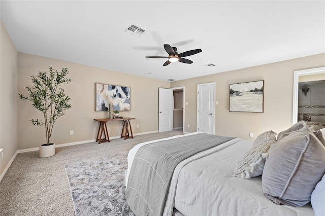 2512 Regal Park Ln, Austin, TX 78748 - bedroom with carpet floors and a ceiling fan