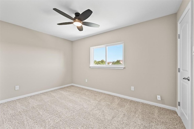 2512 Regal Park Ln, Austin, TX 78748 - carpeted empty room with baseboards and a ceiling fan