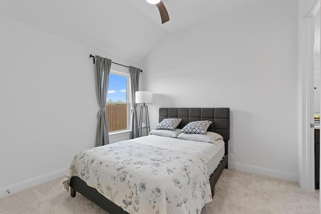 20240 Smedley Dr, Pflugerville, TX 78660 - bedroom with carpet floors, vaulted ceiling, and ceiling fan