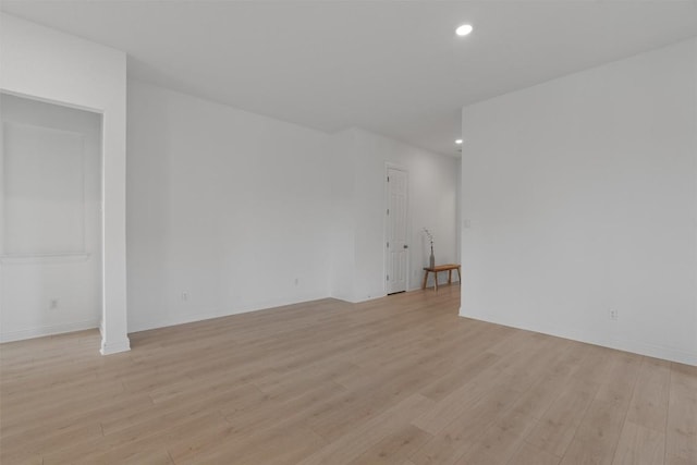 20240 Smedley Dr, Pflugerville, TX 78660 - unfurnished room with recessed lighting and light wood finished floors