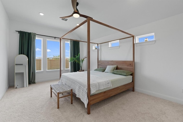 20240 Smedley Dr, Pflugerville, TX 78660 - bedroom with light colored carpet and a ceiling fan