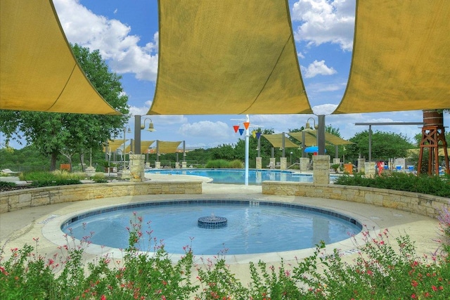 3413 Latimer Dr, Austin, TX 78732 - community pool featuring a patio area