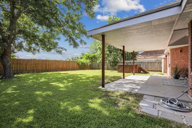 17003 Jigsaw Pathway, Round Rock, TX 78664 - fenced backyard with a patio area