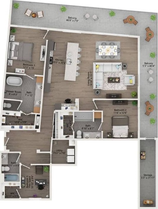 4510 Terry-O Ln Unit 230, Austin, TX 78745 - view of floor plan / room layout