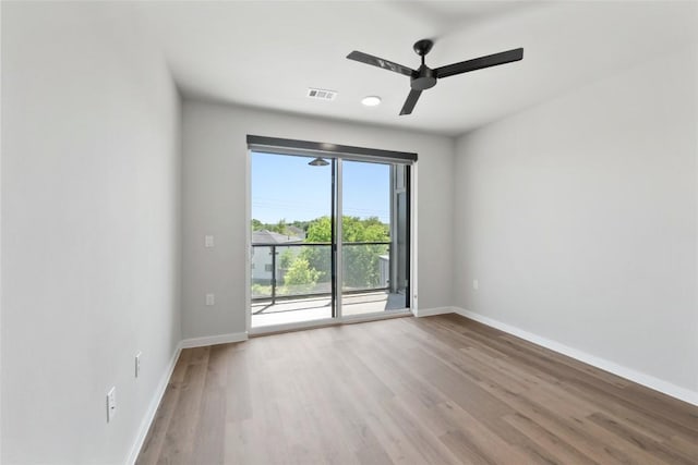 4510 Terry-O Ln Unit 230, Austin, TX 78745 - spare room featuring wood finished floors and ceiling fan