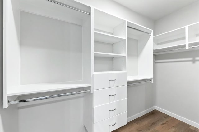 4510 Terry-O Ln Unit 230, Austin, TX 78745 - walk in closet featuring dark wood finished floors
