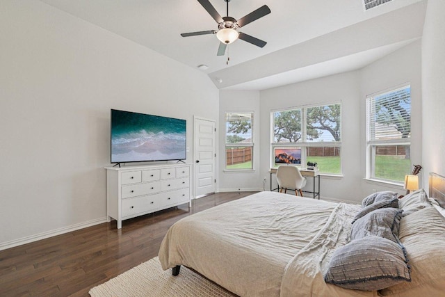 958 Pink Granite Blvd, Dripping Springs, TX 78620 - bedroom with wood finished floors and a ceiling fan