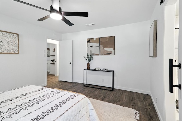 2207 Emerald Isle Dr, Leander, TX 78641 - bedroom featuring wood finished floors and ceiling fan