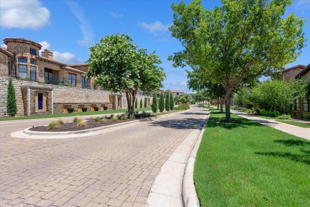205 Versilia Cir, Lakeway, TX 78734 - view of decorative street with curbs and sidewalks
