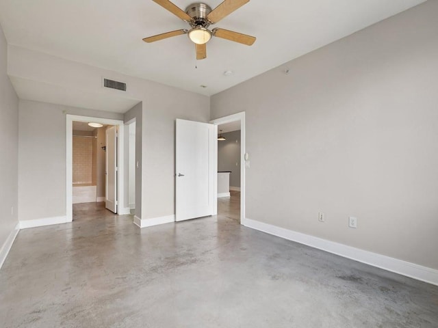 3016 Guadalupe St Unit 211, Austin, TX 78705 - unfurnished bedroom with concrete flooring and a ceiling fan