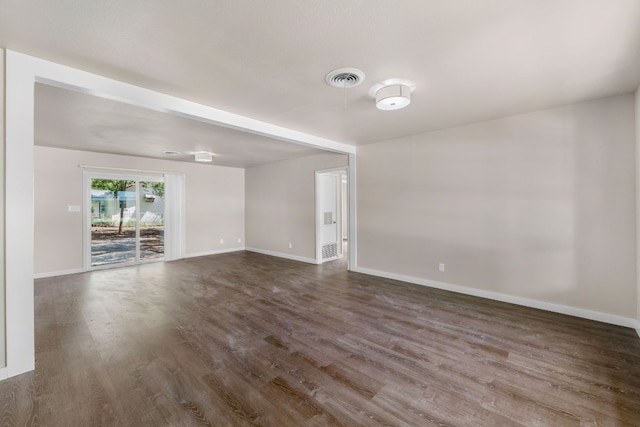 5302 Robinsdale Ln, Austin, TX 78723 - unfurnished room featuring dark wood-style floors