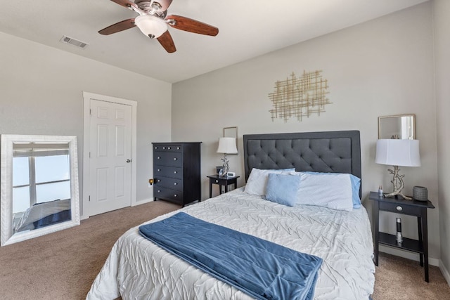 16216 Travesia Way, Austin, TX 78728 - bedroom with carpet flooring and a ceiling fan