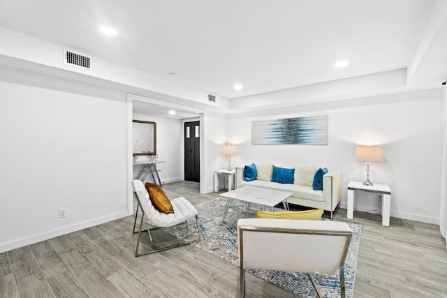 3520 Highland View Dr, Austin, TX 78731 - living area with light wood-style flooring and recessed lighting