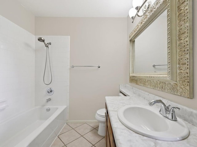 11608 Norwegian Wood Dr, Austin, TX 78758 - full bathroom with vanity, shower / tub combination, and tile patterned flooring