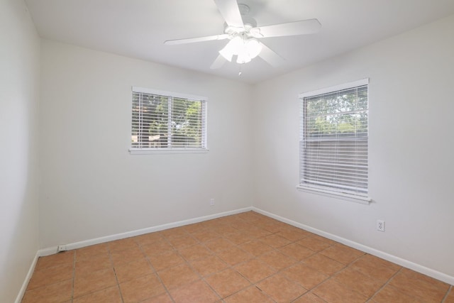 4108 Lewis Ln Unit A & B, Austin, TX 78756 - spare room featuring light tile patterned floors and a ceiling fan