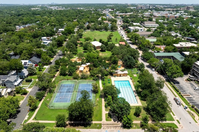 4108 Lewis Ln Unit A & B, Austin, TX 78756 - drone / aerial view of a pool
