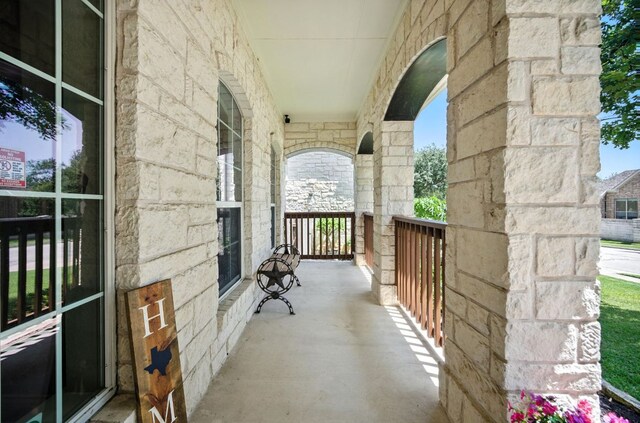 1208 Pine Forest Cir, Round Rock, TX 78665 - view of covered porch