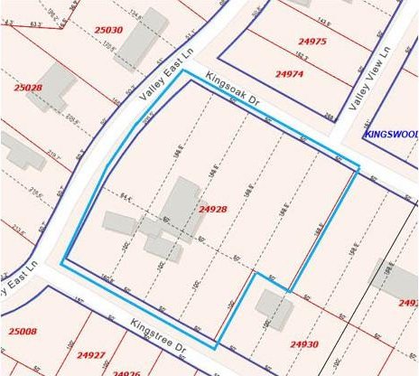 1503 Kingsoak Dr, Marble Falls, TX 78654 - map showing property parcels
