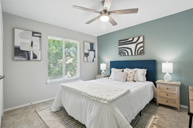 12007 Sky W Dr, Austin, TX 78758 - bedroom with carpet floors and ceiling fan