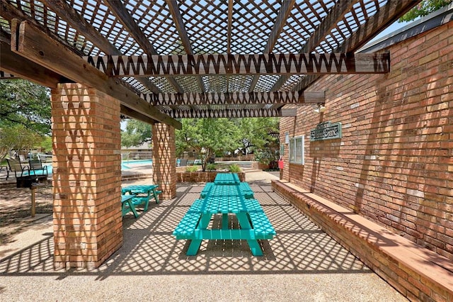 12007 Sky W Dr, Austin, TX 78758 - view of patio / terrace with a pergola