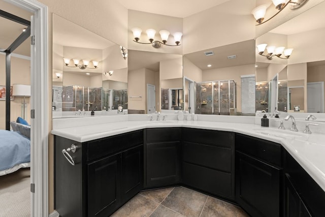 12417 Mediterra Pl, Austin, TX 78732 - ensuite bathroom featuring double vanity and a shower stall