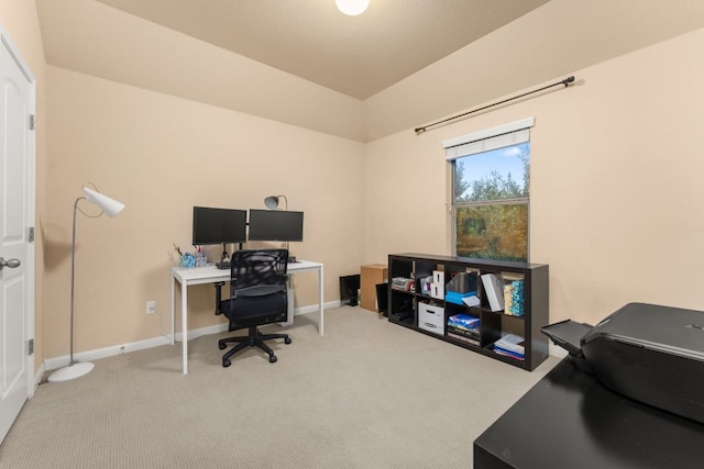 12417 Mediterra Pl, Austin, TX 78732 - office featuring carpet flooring and lofted ceiling