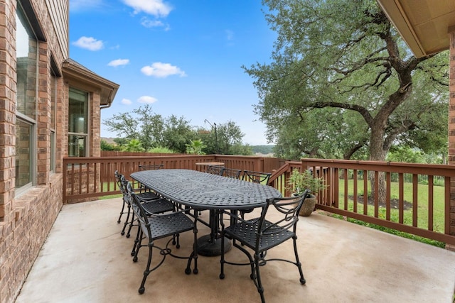 12417 Mediterra Pl, Austin, TX 78732 - view of patio featuring outdoor dining space