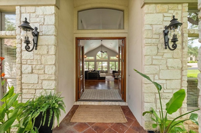 9 Heatherbloom Ln, The Hills, TX 78738 - property entrance with stone siding