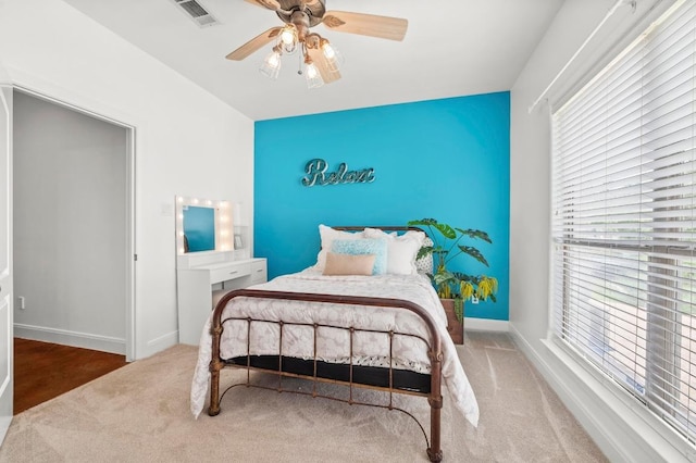 9 Heatherbloom Ln, The Hills, TX 78738 - bedroom featuring carpet and a ceiling fan