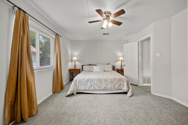 7900 Monona Ave, Austin, TX 78717 - bedroom featuring carpet and a ceiling fan