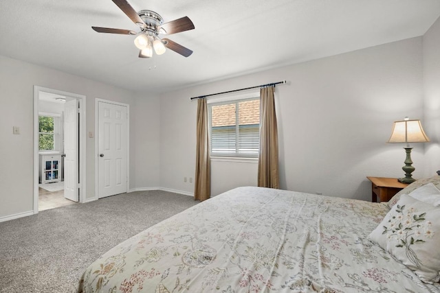 7900 Monona Ave, Austin, TX 78717 - bedroom featuring carpet flooring and a ceiling fan