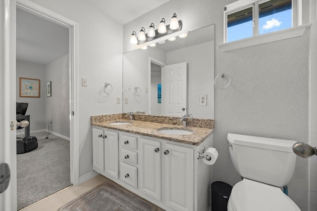 7900 Monona Ave, Austin, TX 78717 - full bath with toilet and double vanity