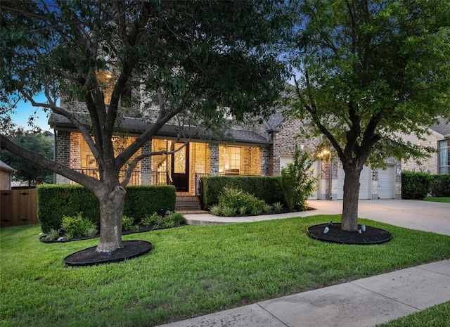 3803 Katie Ln, Cedar Park, TX 78613 - view of front of house with brick siding, concrete driveway, and an attached garage