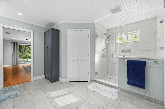 2400 Muirfield Cir, Austin, TX 78747 - full bath featuring a stall shower and recessed lighting