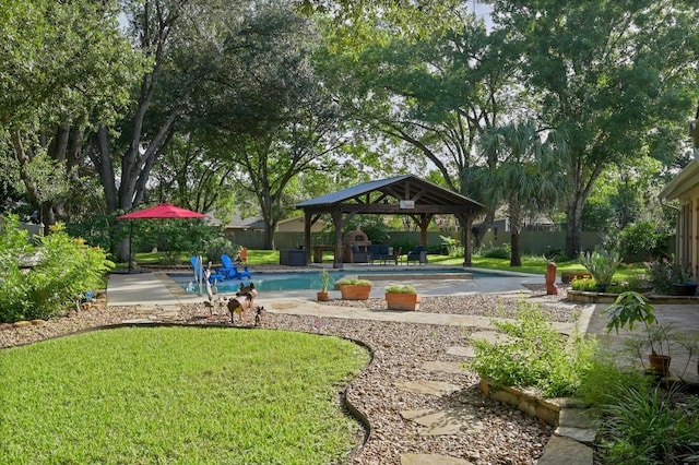 2400 Muirfield Cir, Austin, TX 78747 - view of community featuring a gazebo and a pool