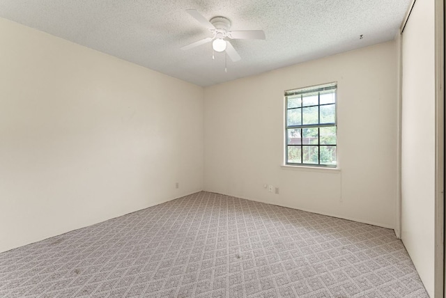 2014 Stagecoach Trl, Temple, TX 76502 - spare room with ceiling fan, light colored carpet, and a textured ceiling