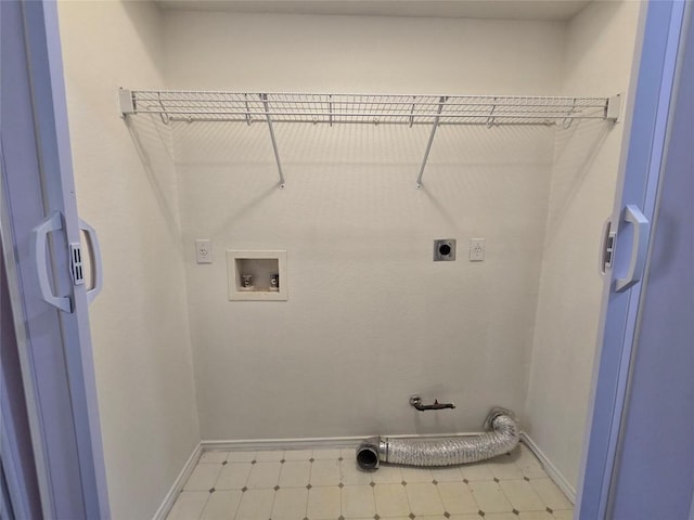 707 Johnny Bench, Round Rock, TX 78665 - laundry area with electric dryer hookup, hookup for a washing machine, and light floors